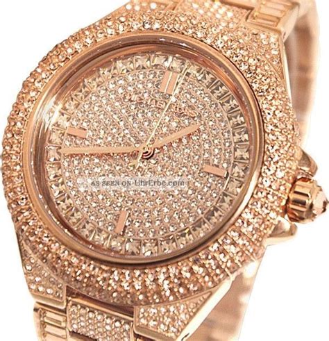 michael kors uhr damen glitzer gold